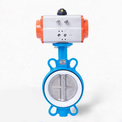 China New D671F-16 Corrosion Resistance Pneumatic Butterfly Valve Sanitary Pneumatic Butterfly Valve for sale