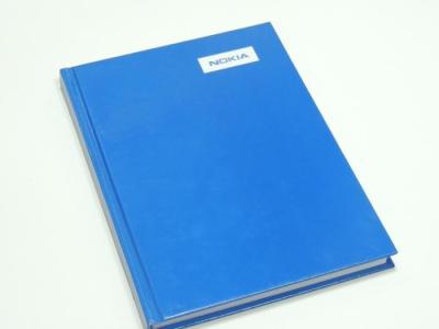 China Debossing logo Blue Hardcover Book Printing Services , Commercial Printing Services for sale