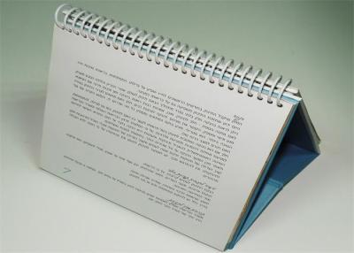 China Pantone Color Photo Desktop Calendar Printing Services / custom printed file folders for sale