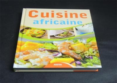 China Hardcover Cook Book Printing With Glossy Cover , Saddle Stitch Book for sale