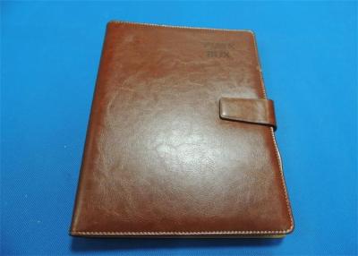 China Personalized 1 Color Leather Bound Book Printing A4 B5 With Gloss Lamination for sale