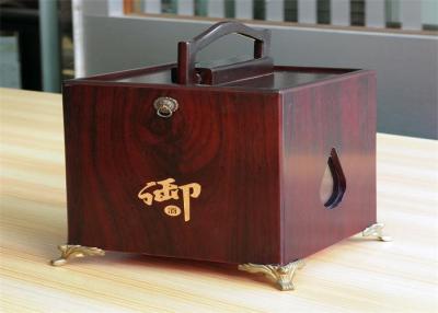 China Girls lamination Tea / Exhibition / Jewelry Wood Boxes Packaging Rectangular Shaped for sale