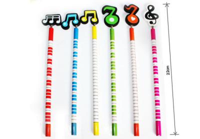 China Musical Personalized Pencils 6mm For kids With Colorful for sale