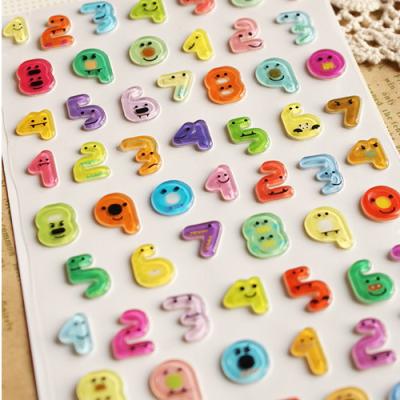 China Digital Funny Cartoon Stickers Waterproof With Crystal for sale