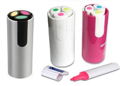 China Retractable Multi Color Highlighter Set For Promotional for sale