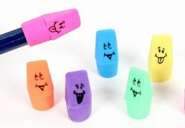 China Pencil Top Rubber Erasers For Kids With High Quality for sale