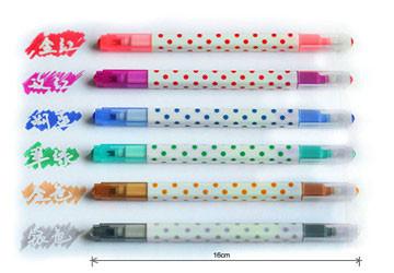 China Erasable Multi Color Highlighter , Fluorescent Marker Pen for sale