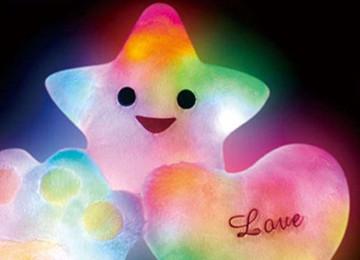 China LED Bright Light Star Pillow for sale