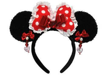 China Red Minnie Mouse Ears Headband for sale