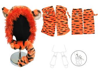 中国 Tigger のプラシ天のイヤーマフのスカーフの帽子 販売のため