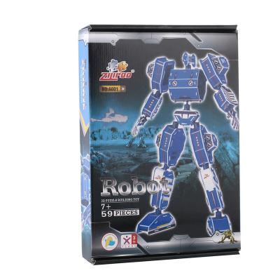 China Eco-friendly Cartoon Toy Zilipoo Toy Manufacturer Robot DIY Puzzle Toys 3D Foam Paper Toy Kids Puzzle for sale