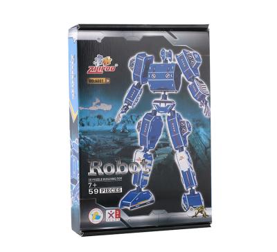 China Cartoon Toy Zilipoo DIY Toy Robot Toy Puzzle Educational Toys For Children for sale