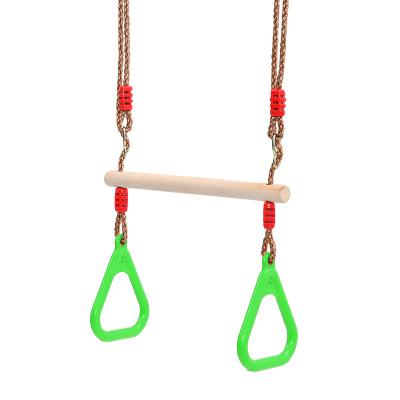 China Modern Trapeze Bar Kids Trapeze Swing Bar With Plastic Ring for sale