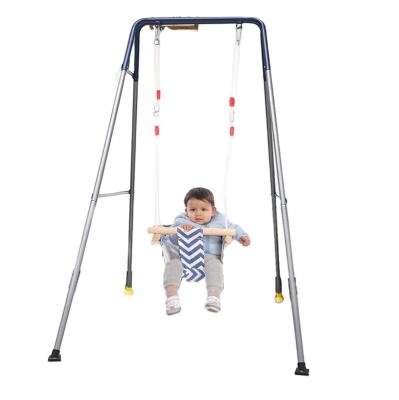 China Outdoor Game Baby Swing Chair Game Metal Swing Set with Stand for Playground Equipment for sale