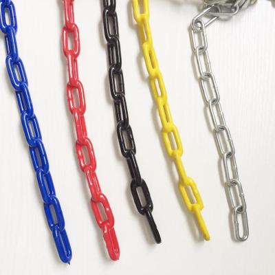 China Eco - Friendly Plastic Coated Galvanized Stainless Steel Safety Link Chain For Swing for sale