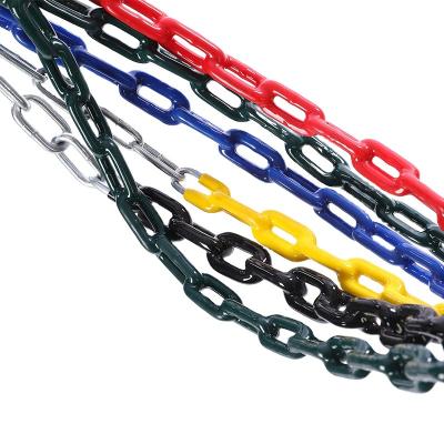 China Eco-friendly 0.8m PVC Plastic Coated Metal Chain Link Chain For Swing for sale