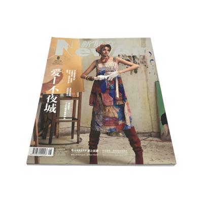 China Customized Perfect Binding cheap flight magazine printing Brochure Printing Hot stamping for sale