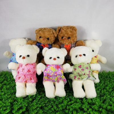 China Wholesale Plush Stuffed Toy Animals Dress Skirt Cartoon Dress Cute Teddy Bear Plush Toys for sale