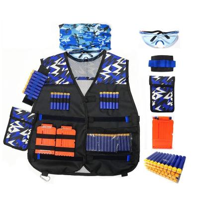 China Foam N-Strike Wholesale Kids Firearm Nerf Vest Kit Elite Series Tactical Kid Nerf Launches Tactical Vest Kits FBA for sale