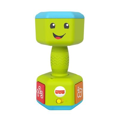 China Toy Laugh Dumbbell Rattle Toy and Learn Countin Inflatable Reps with Music, Lights and Early Teaching Machine Books for sale