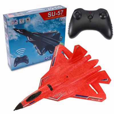 China RC model SU57 su35 530 rc plane with Wing Hand Throwing Foam Lightweight Fixed Outdoor Airplane Electric Remote Control Airplane for sale