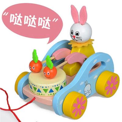 China 2022 New Intelligence Developing High Quality Geometric Shape Car Push Toys Matching Push/Hindle Wooden Toys for sale