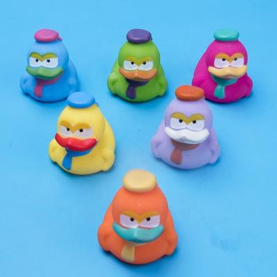 China funny gifts wetting sounds toy squeezes Duck Float Squeeze Sound Kids Wash Rubber Play Toy Baby Cute Animals Bath Toy Swimming Water Toys Soft for sale