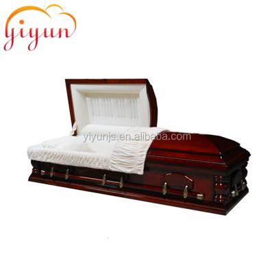 China 033B American Style American Style Wooden Casket Cherry for sale