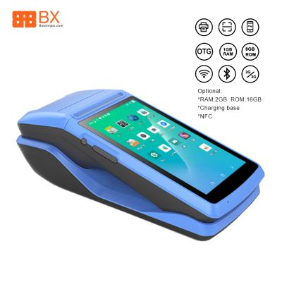 China POS BX M1 Android 8.1 With Printer 5 Inch Screen 7800mAh Receipt Thermal POS Printer 58mm Cheap Price POS for sale