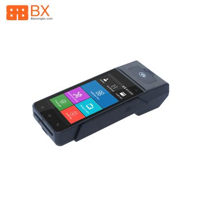 China Portable POS BX-Z90 Android 7.0 POS With Printer Coffee Shop Cashier Receipt EMV Bill PCI POS for sale