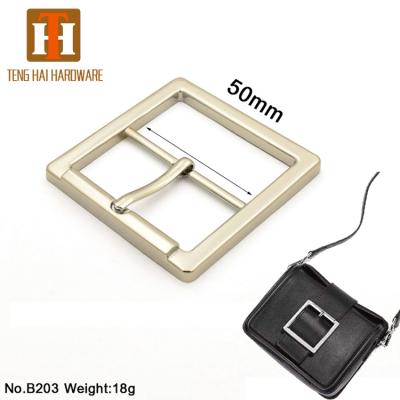 China Pin Buckle 50 Mm Nickel Finish Bag Accessories Metal Buckle for sale