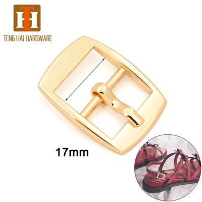 China Pin Buckle Custom 17mm Small Shoe Hardware Belt Metal Pin Buckle For Strap for sale