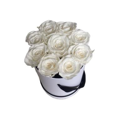 China Cheap Factory Natural Preserved Acrylic Forever Roses 7-8cm Reasonable Price Eco-friendly for sale