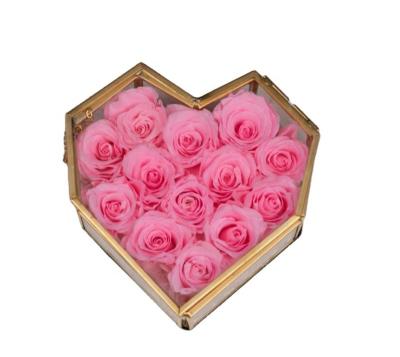 China Fashional High Quality Video Brochure Box Led Gift Other Gifts Competitive Price Preserved Rose In Glass Dome for sale