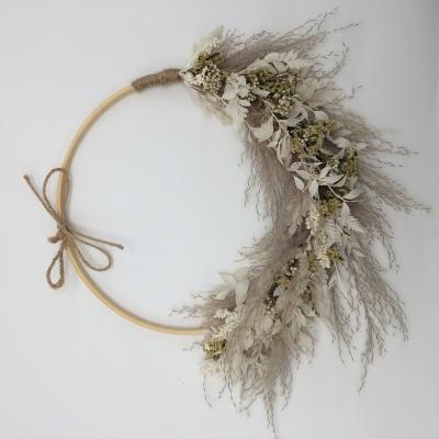 China Durable Decorative Flowers And Plants Bamboo Rings Wedding And Christmas Garlands Garlands And for sale