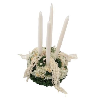 China ECO-frendly Nordic Preserved Flower Candlestick Wedding Centerpieces and Table Decorations Preserved Flower for sale