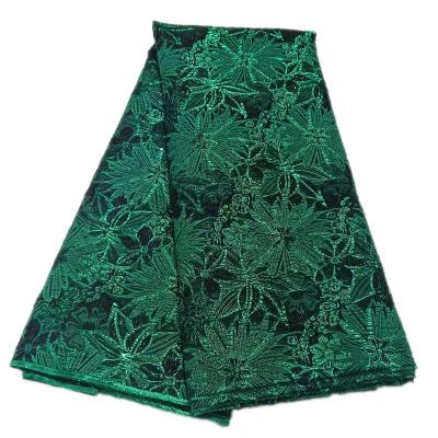 China Latest Good Quality Sustainable Lace Brocade African Jacquard Lace Fabric For Wedding Party for sale