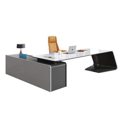 China Simple and Modern Suitable for Multiple Scenarios Paint Boss Simple and Modern White Office Table for sale