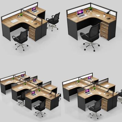 China Modern table top panel office furniture staff office chair programmer thickened computer desk office custom table for sale