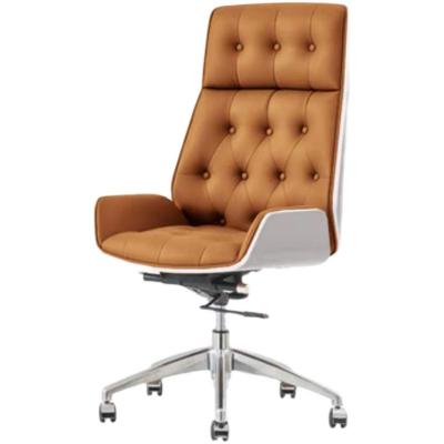 China Boss Leather Executive Office Chairs (Size) High Back PU Swivel Adjustable Modern Ergonomic Office Chair for sale