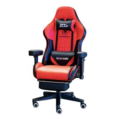 China Wholesale Cool Design Adjustable Cool Design E-sport Gaming Chair Colorful Leather Covered Gaming Chair With Footrest And Massage for sale