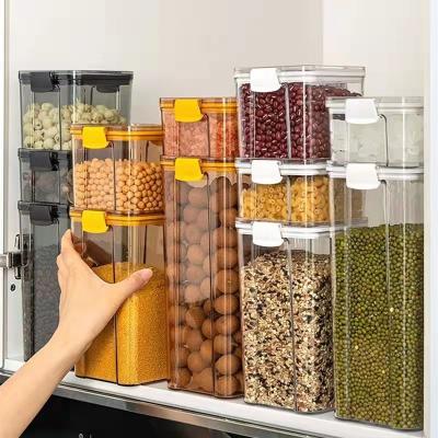 China Airtight Plastic Airtight Dry Food Storage Bin Airtight Grain Organizer Bins for sale