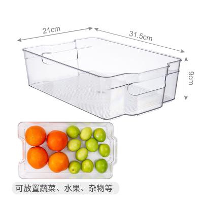 China Wholesale Disposable Plastic Fridge Organizer Kitchen Fridge Organizer Bins Save Space for sale