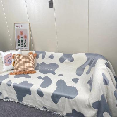 China Low Moq Portable Rawhouse Wholesale Knitted Jacquard 100% Cotton Blanket for sale