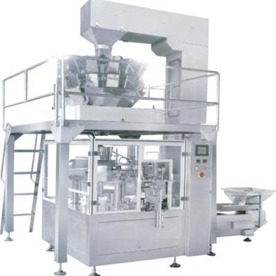 China High Efficient Food Open Mouth Bag Packing Machine With Computeized Combination Weigher for sale