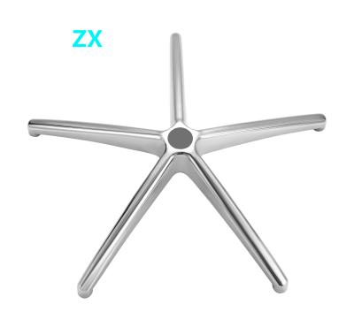 China Modern Foot Frame Swivel Chair Accessories Tripod Aluminum Alloy Five Star Material Office Furniture By Sea Cardboard Chair Base for sale