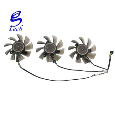 China Graphics Card FD8015H12S 12V 0.32A Replace Fan Diameter 75mm 4 Lines For Cooler Sapphire AMD Radeon VII Graphics Fan for sale