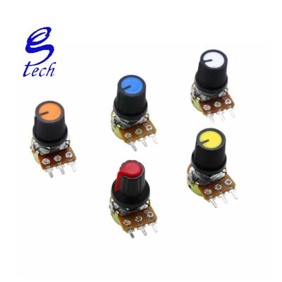 China Double WH148 potentiometer carbon film potentiometer WH148 15mm + rotary switch knobs cap kit WH148 for sale