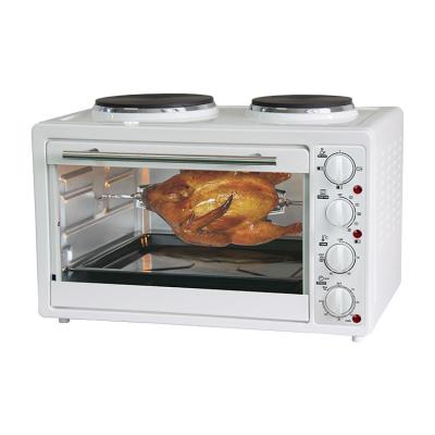 China Hotel Home Use Baking Electric Mini Oven With Two Hot Plates for sale