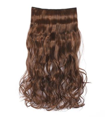 China U-Tip Hair Extension Five Clips Synthetic Fiber Curly One Piece Hair Wig for sale